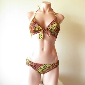 Victoria's secret animal print swimsuit bikini set